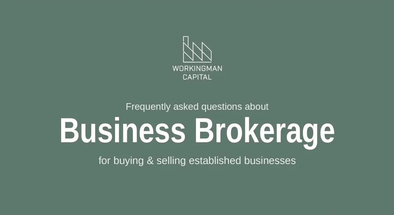 Frequently Asked Questions About Business Brokerage