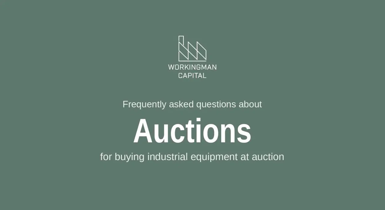 Frequently Asked Questions About Auctions for buying industrial equipment at auction